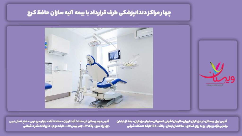 مراکز دندانپزشکی طرف قرارداد با بیمه آتیه سازان حافظ کرج